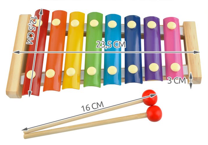 Xylophone with drums - 8 notes 