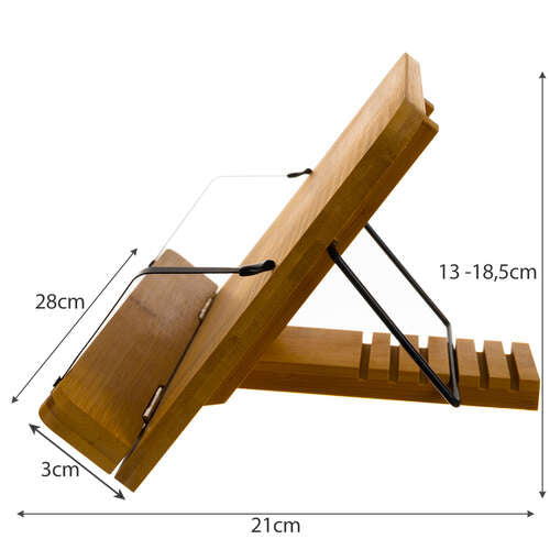 Universal Folding Laptop Table with Ventilation - Bamboo