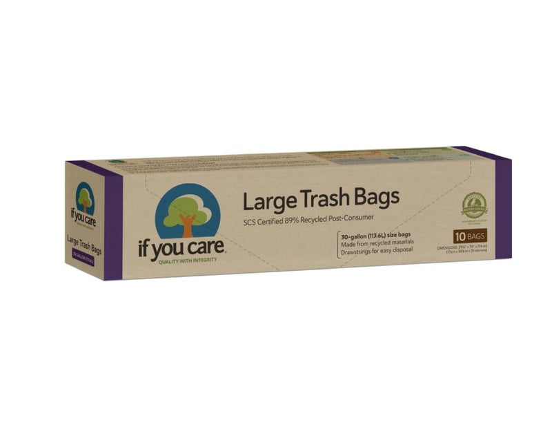 Waste bags XL - 113L - Recycled with drawstring 