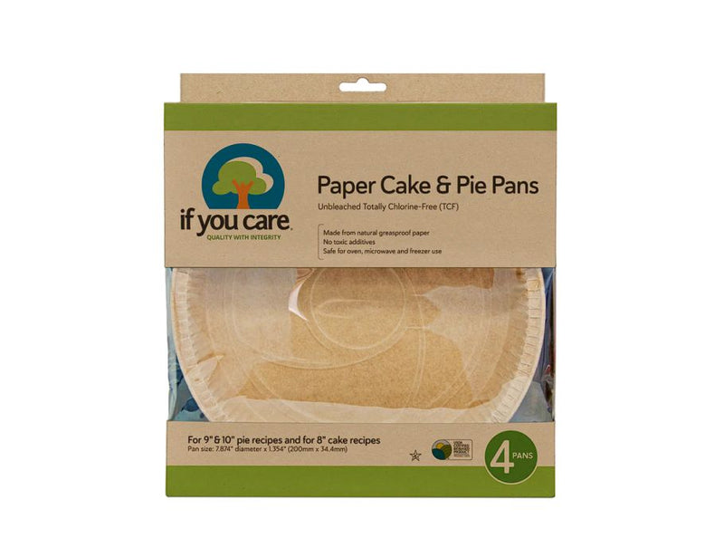 Cake and Pie tin - 4pcs - 20cm - FSC unbleached