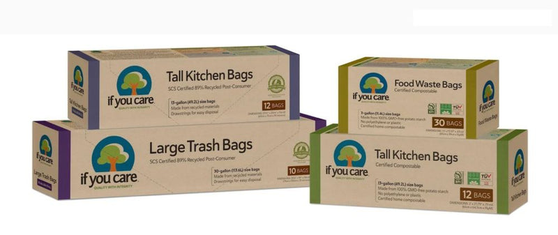 Waste bags XL - 113L - Recycled with drawstring 