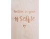 Houten briefkaart - Believe!