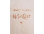 Wooden postcard - Believe!