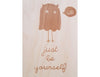 Houten briefkaart - Be yourself!