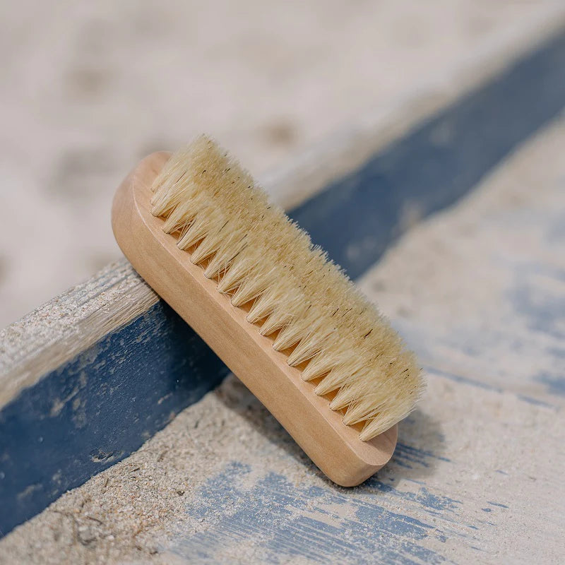 S-shaped nail brush