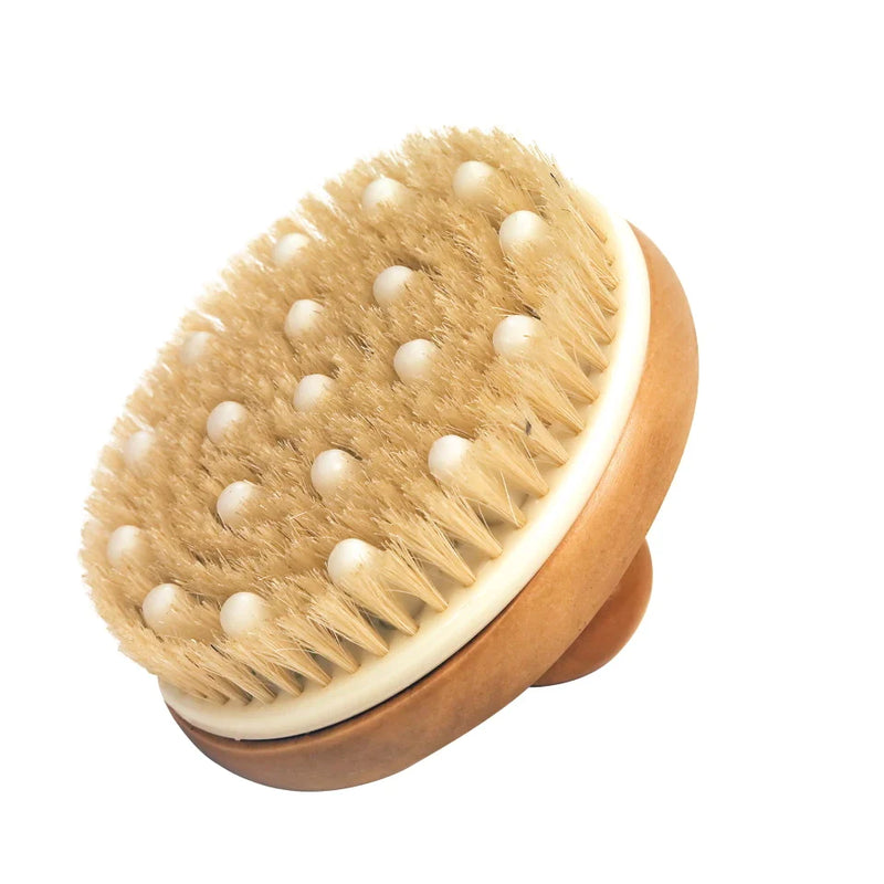 Round Bath Brush with Massage Pens