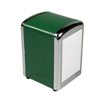 Napkin holder 14 cm Steel / Chrome - Green 