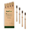 Bamboo Toothbrushes - Set of 4