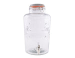 Glass jar with tap 8L 