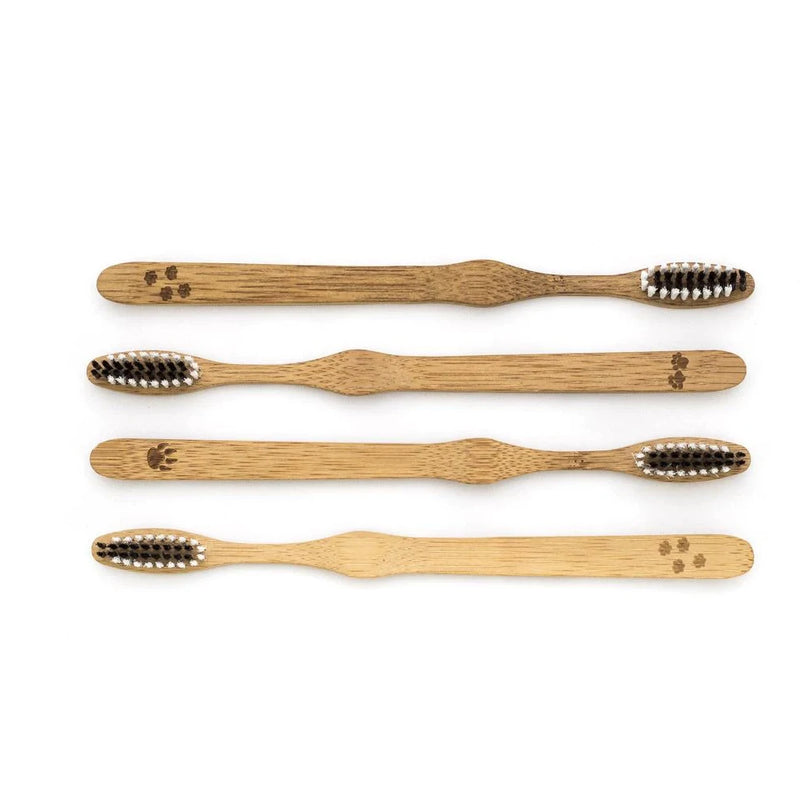 Bamboo Toothbrushes - Set of 4