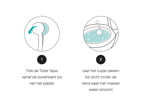 Toilet tape toilet block - Clean Cotton