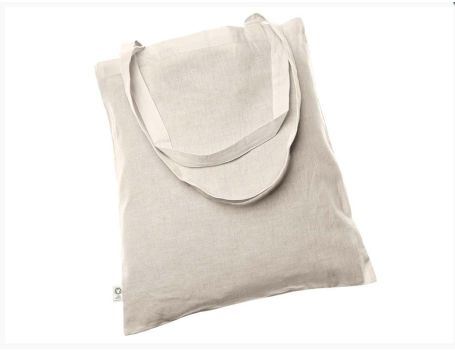 Carrying bag Organic cotton long handles 