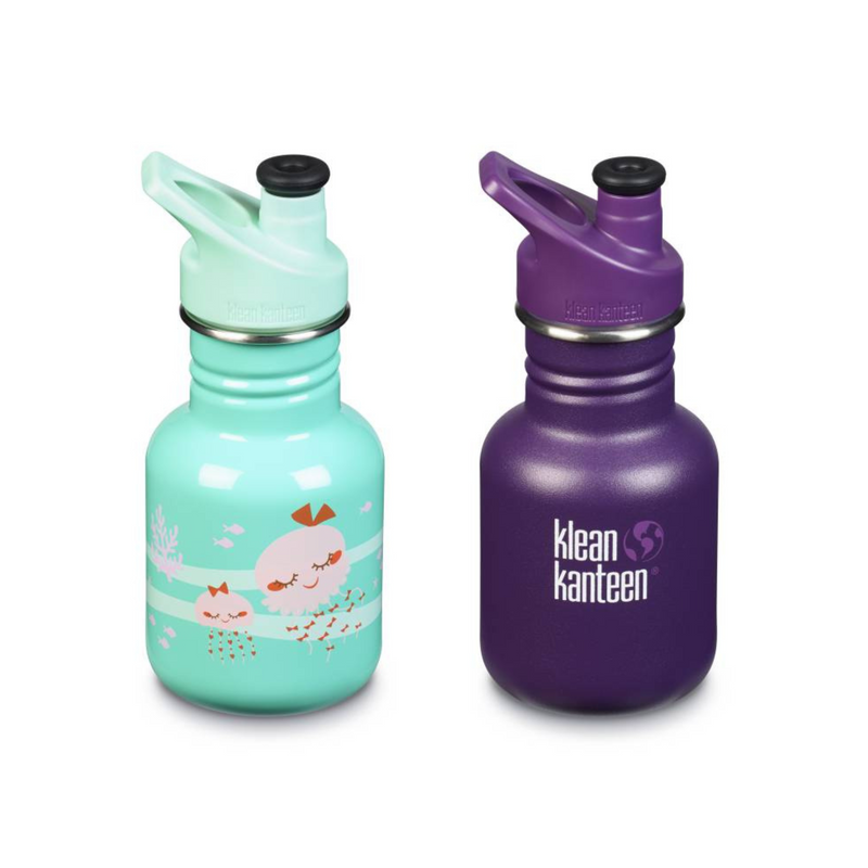 12 oz / 355 ml Kid Kanteen - Sport Cap - Print Jelly Fish