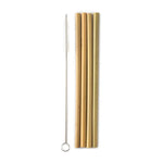 Bamboo straws - 4pcs. with brush