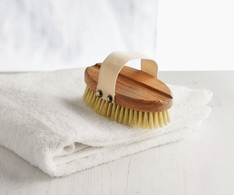 Wooden bath brush