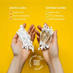 Bamboo Cotton Swabs 100pcs