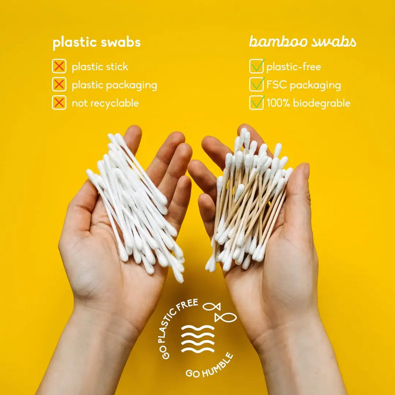 Bamboo Swabs - Spiral Shape