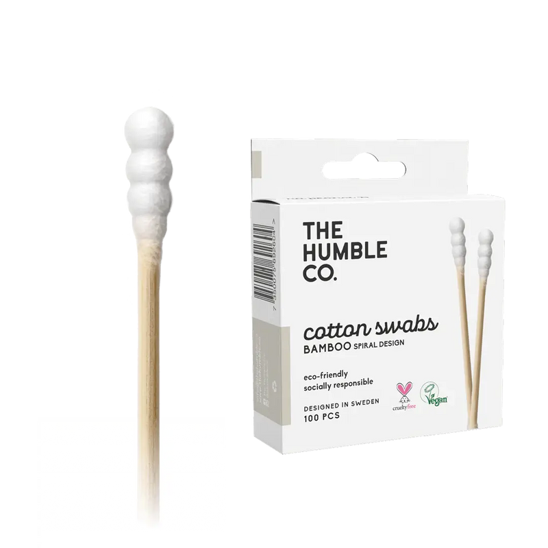 Bamboo Swabs - Spiral Shape