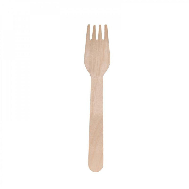 Wooden cutlery Forks - 20 pieces