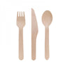 Wooden Cutlery - Set of 24