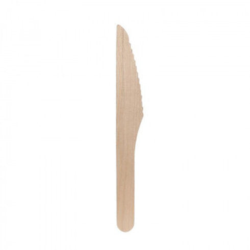 Wooden Cutlery Knives - 20 Pieces