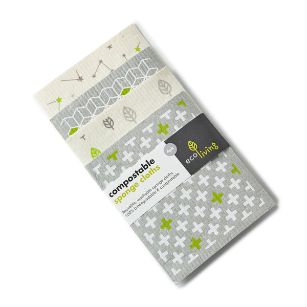 Compostable Sponge Cloths Wildlife Rescue, 2 pieces