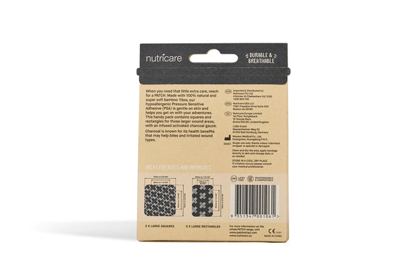 PATCH Large plasters Activated carbon - 10 pieces