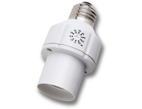 Lamp holder with PIR motion detector 