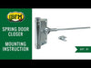 Door closer - 90 mm - Strength 1-2