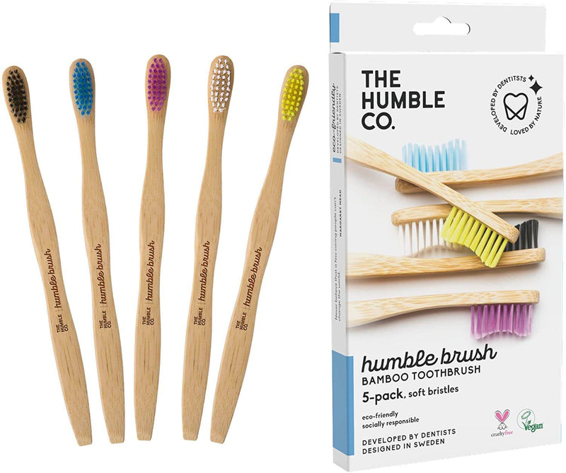 Humble brush Toothbrush set of 5 pieces 