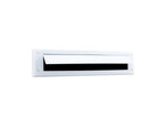 Letterbox brush with flap - White