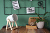 STUDIO desk lamp, metal pine wood - White