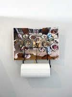 Magazine holder + Kitchen Roll holder Chrome or Black