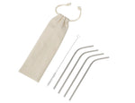 Stainless steel straws - 4x