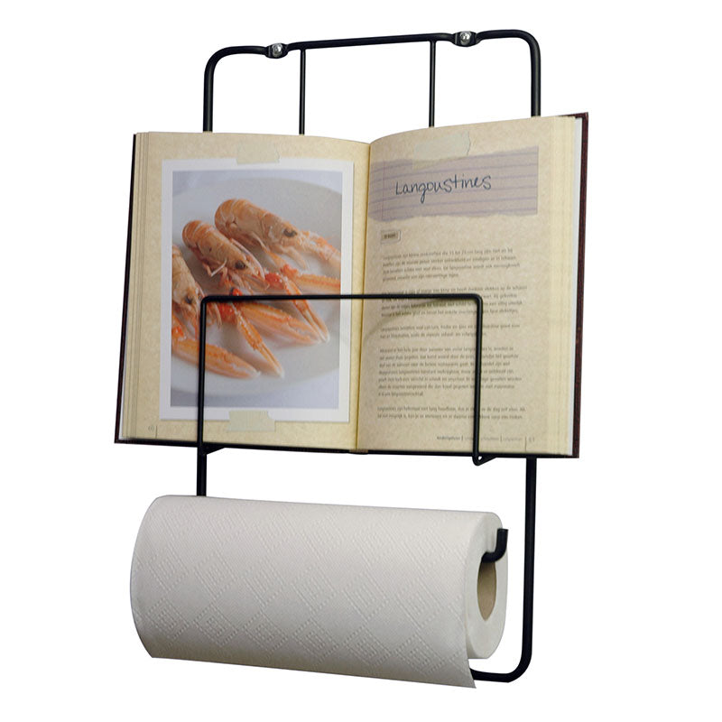 Magazine holder + Kitchen Roll holder Chrome or Black