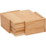 Coaster bamboo - 6 pieces