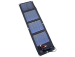 Flexible solar panel with clamp cable