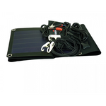 Flexible solar panel with clamp cable