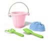 Set with bucket, rake and shovel - Pink