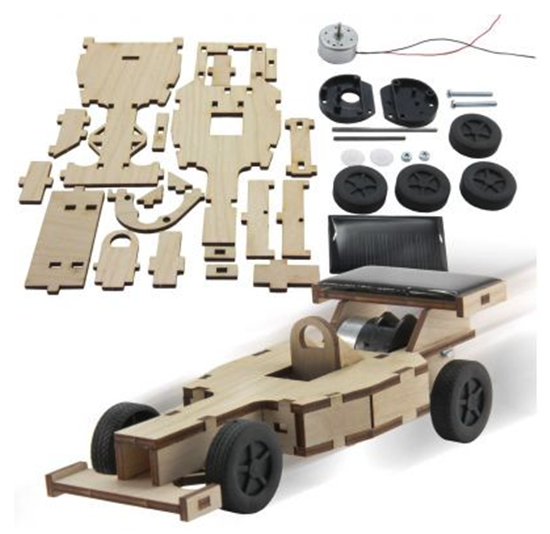 Building kit - Racing car with solar panel