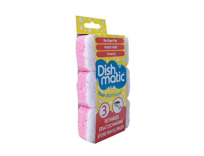 Dishmatic Scouring Sponge Refill - Scratch Free - Fine