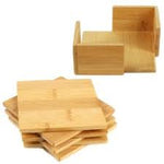 Coaster bamboo - 6 pieces