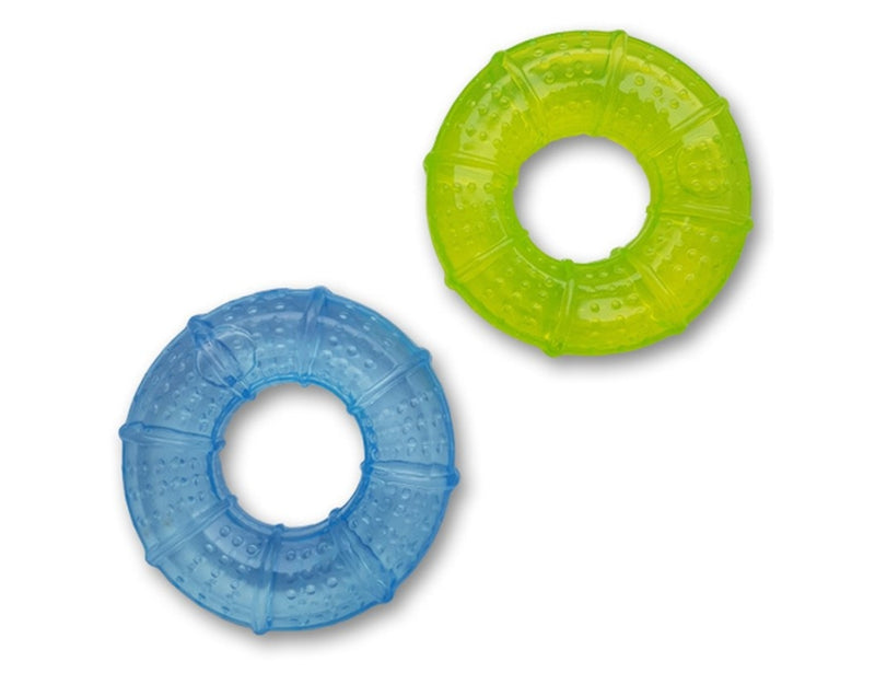 Teether 2 pieces - green and blue - Blue &amp; Green