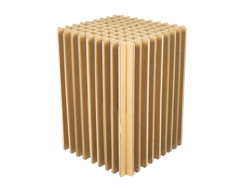 Cardboard Stool - Grid