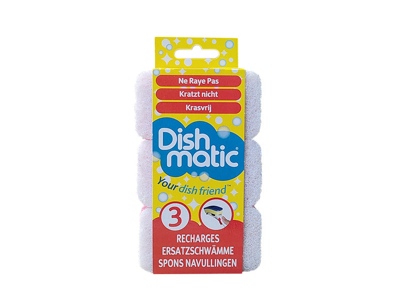 Dishmatic Scouring Sponge Refill - Scratch Free - Fine