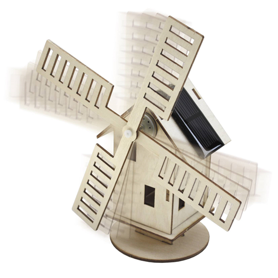 Building kit – Dutch windmill with solar panel 