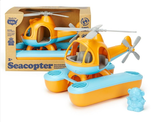 Water helicopter orange - recycled 