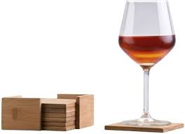 Coaster bamboo - 6 pieces