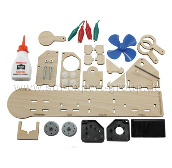 Building kit energy station with fan 