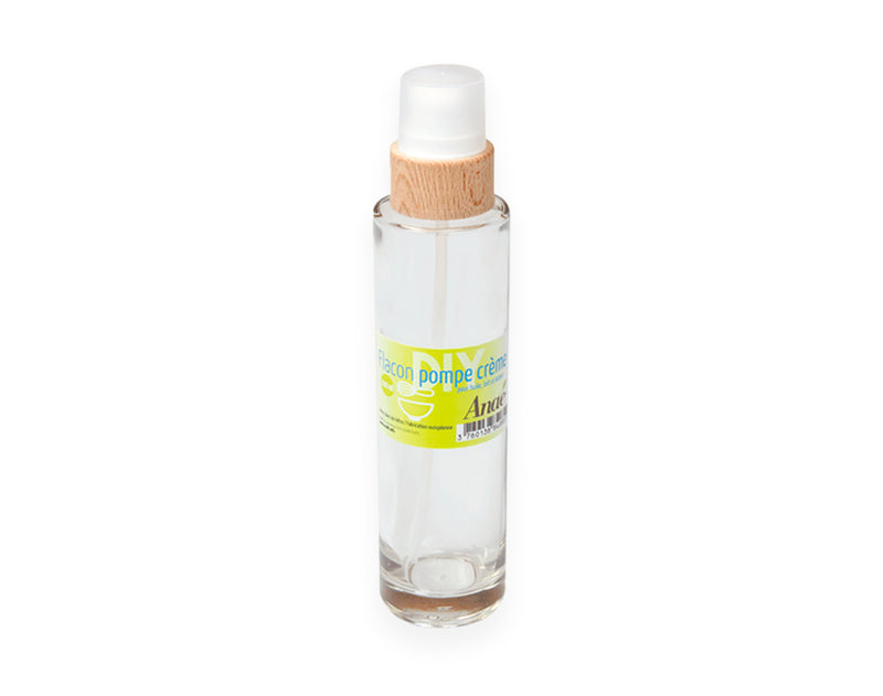 Glass Pump Bottle Cream - 200 ml